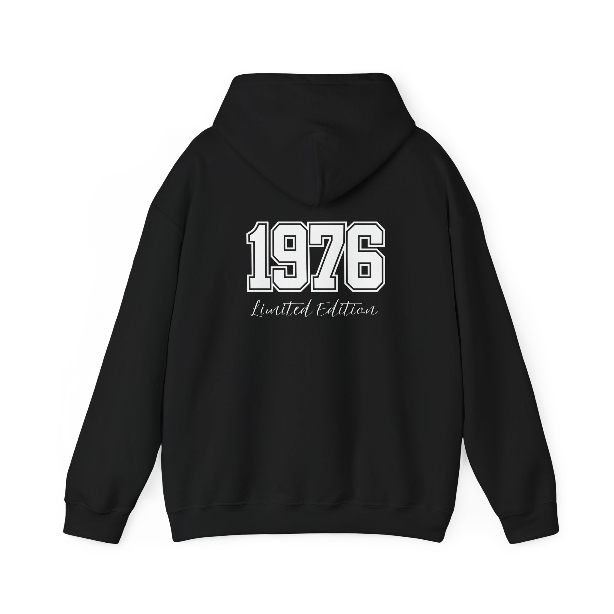 1976 Limited Edition Hoodie – Retro Varsity Number Hoodie with Front 5 Accent
