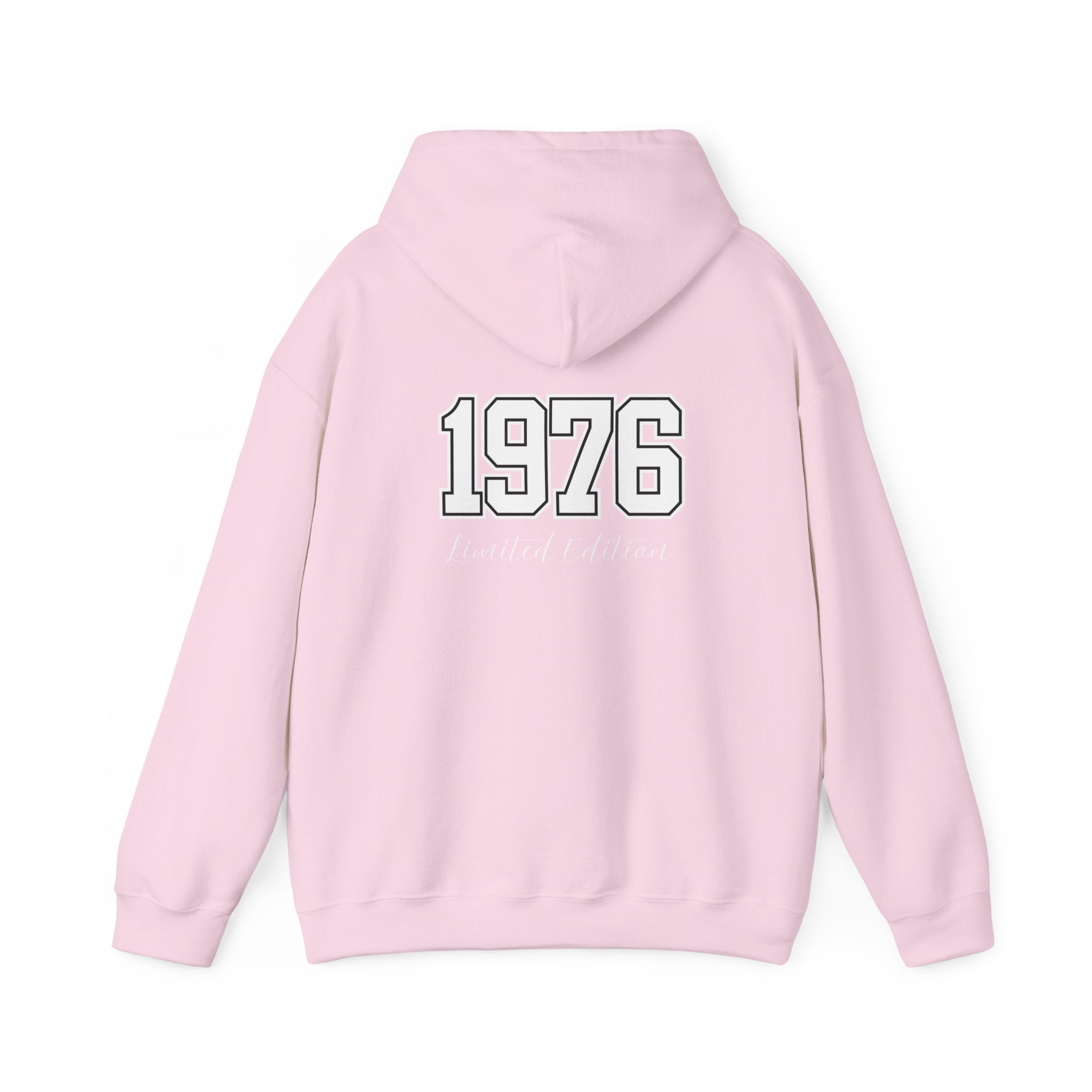 1976 Limited Edition Hoodie – Retro Varsity Number Hoodie with Front 5 Accent