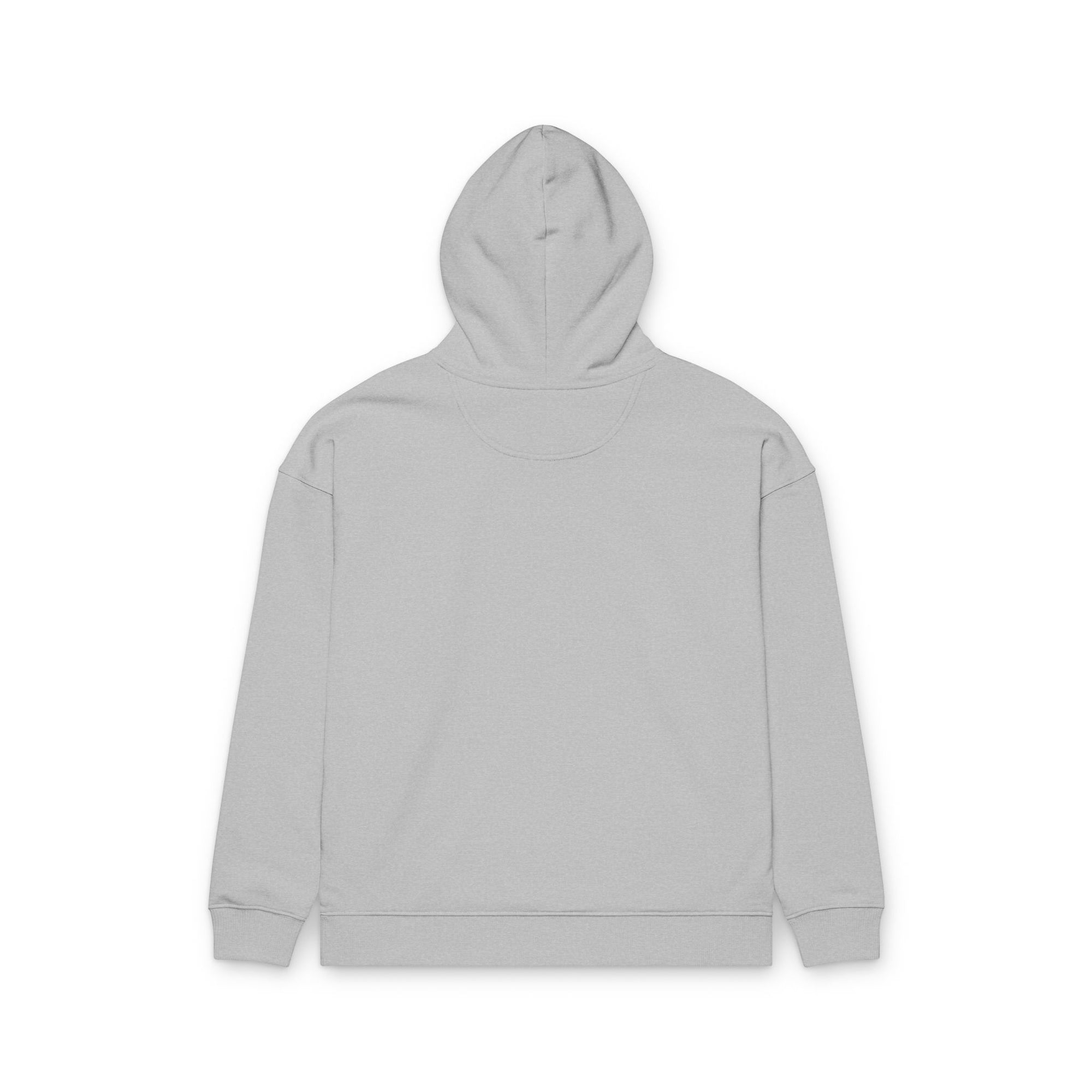 Relaxed Organic Hoodie — Minimal Wave Chest Print