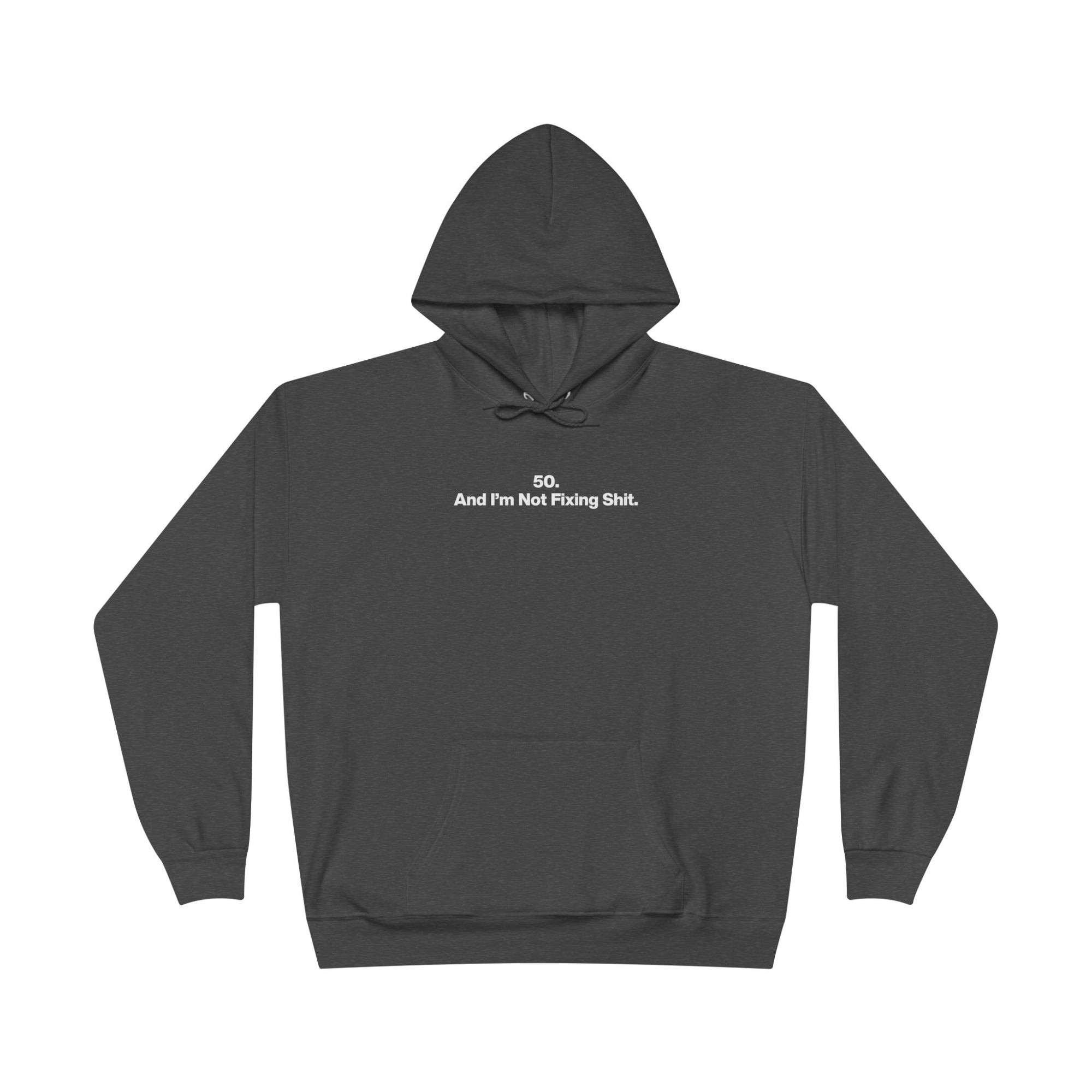 Minimalist 'And Then I Was Like' White Hoodie — Eco-Friendly Pullover