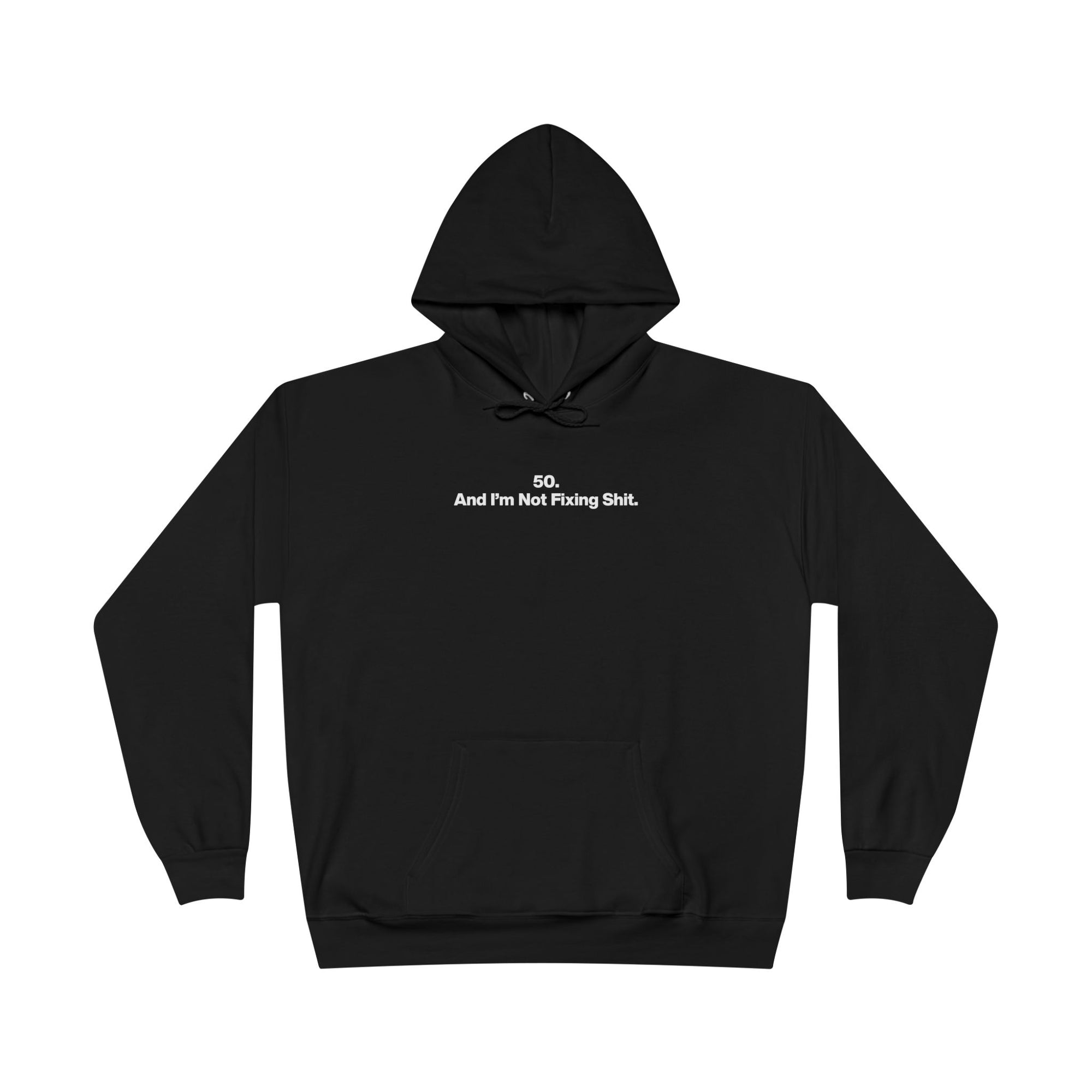 Minimalist 'And Then I Was Like' White Hoodie — Eco-Friendly Pullover
