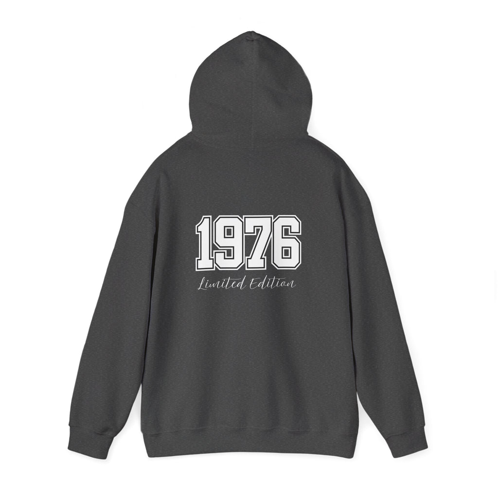 1976 Limited Edition Hoodie – Retro Varsity Number Hoodie with Front 5 Accent