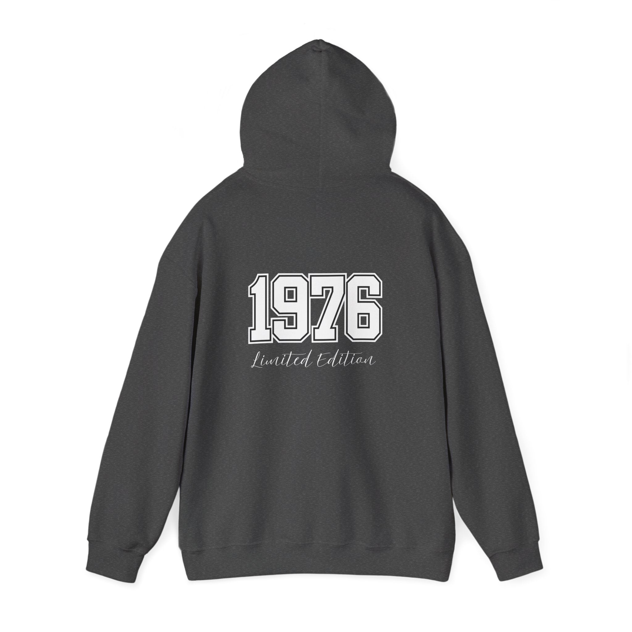 1976 Limited Edition Hoodie – Retro Varsity Number Hoodie with Front 5 Accent