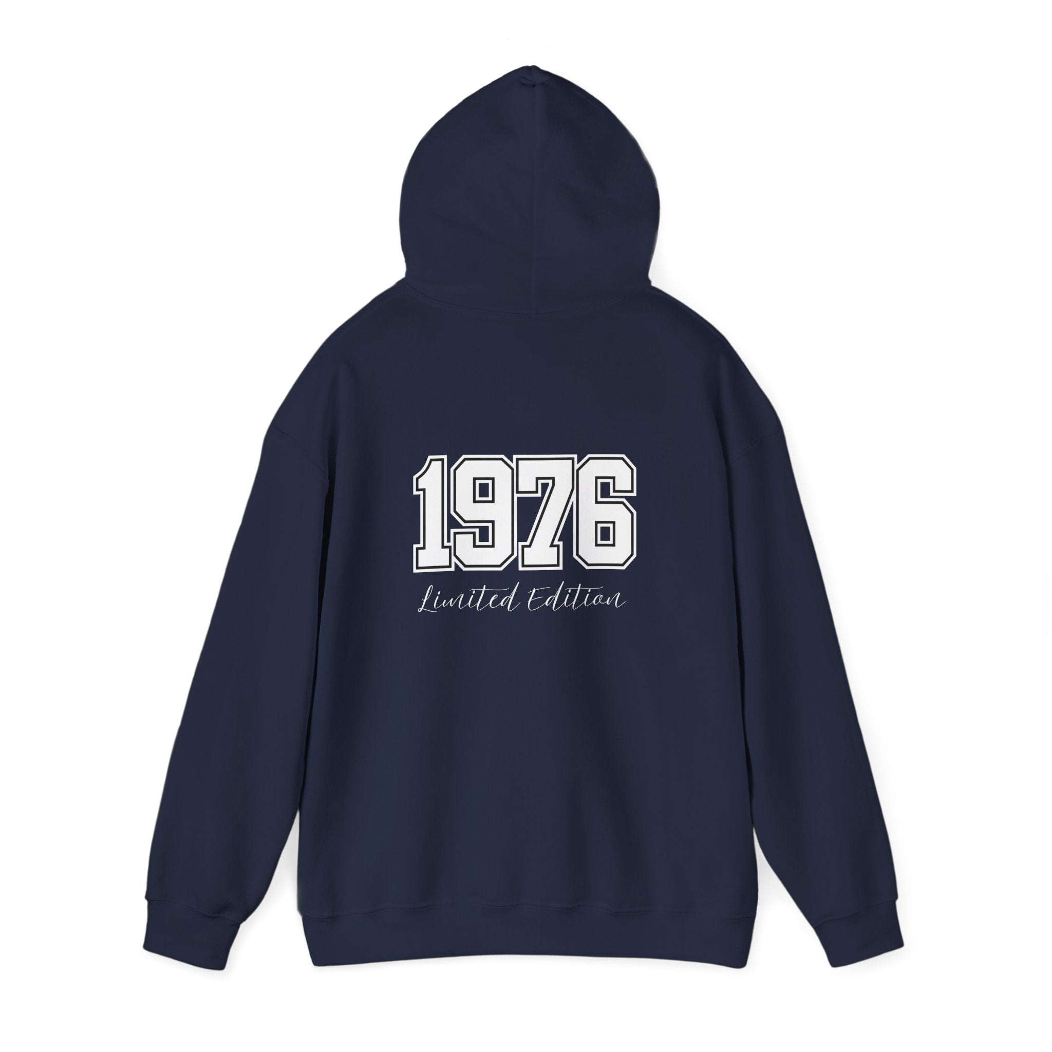 1976 Limited Edition Hoodie – Retro Varsity Number Hoodie with Front 5 Accent