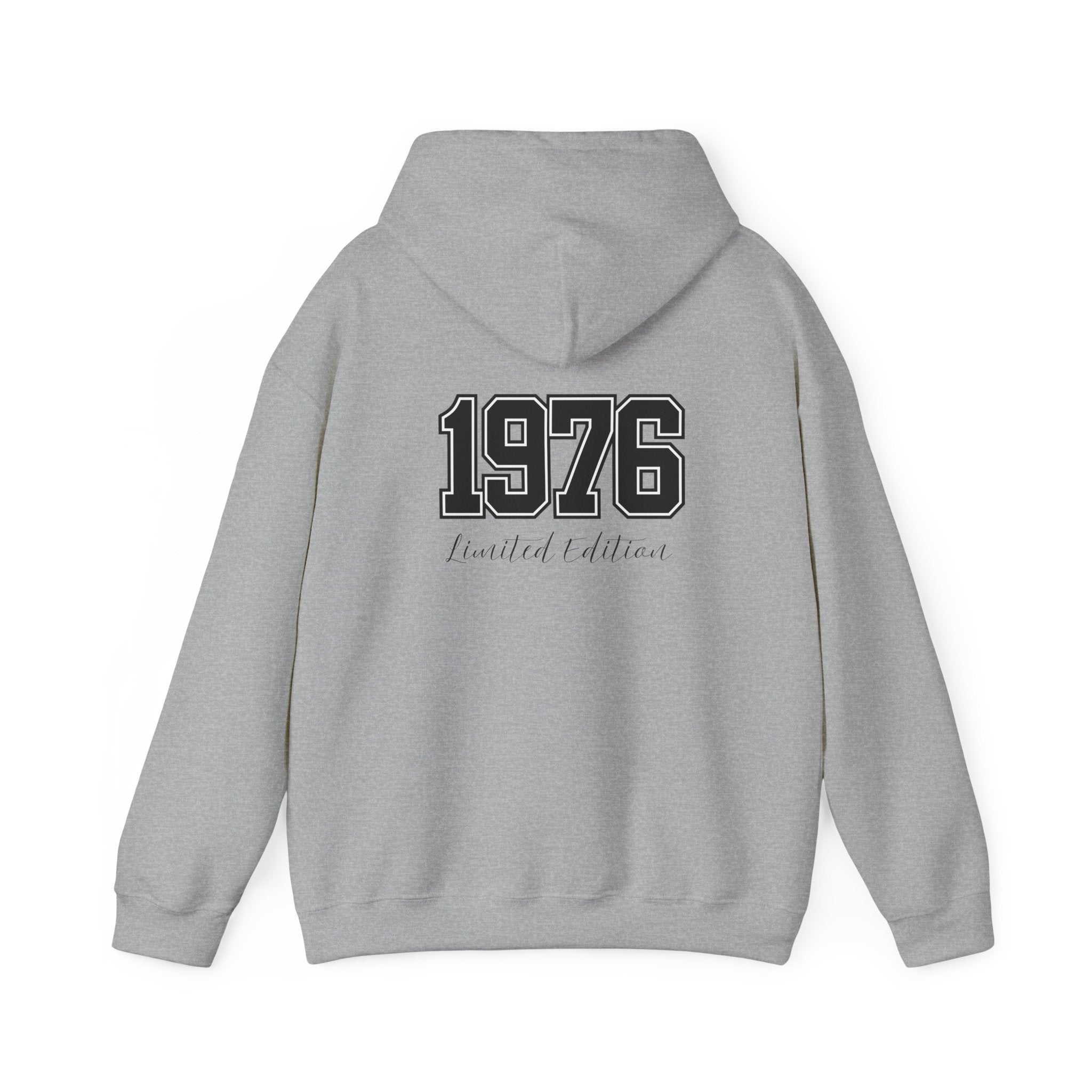 1976 Limited Edition Hoodie – Retro Varsity Number Hoodie with Front 5 Accent