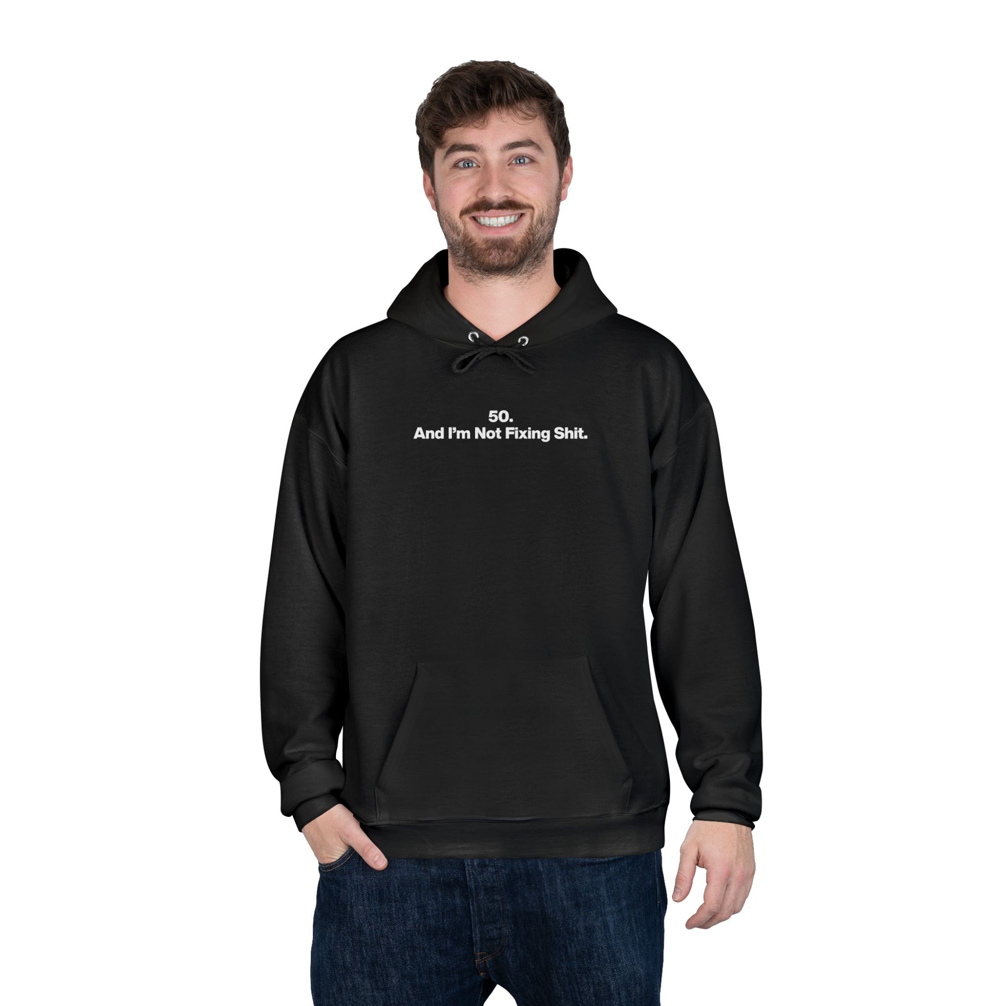 Minimalist 'And Then I Was Like' White Hoodie — Eco-Friendly Pullover