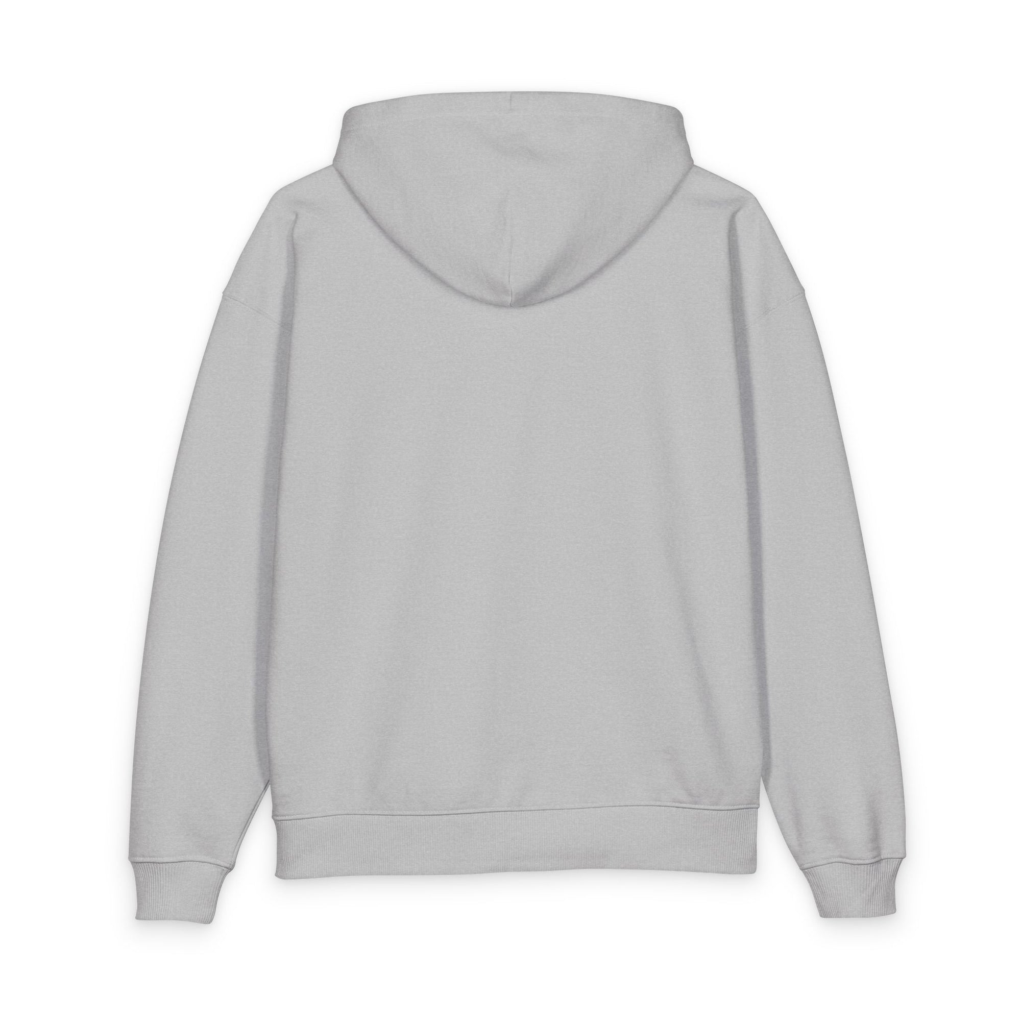 Relaxed Organic Hoodie — Minimal Wave Chest Print