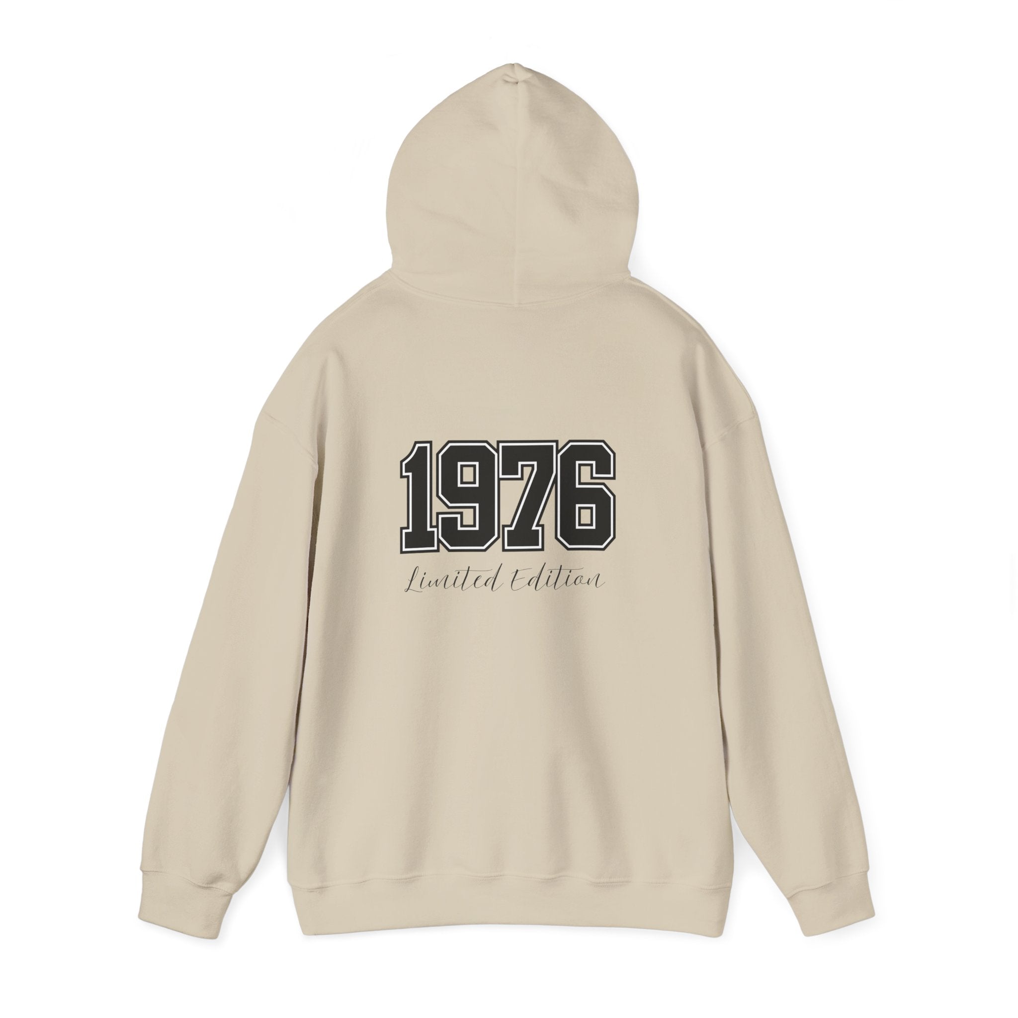 1976 Limited Edition Hoodie – Retro Varsity Number Hoodie with Front 5 Accent