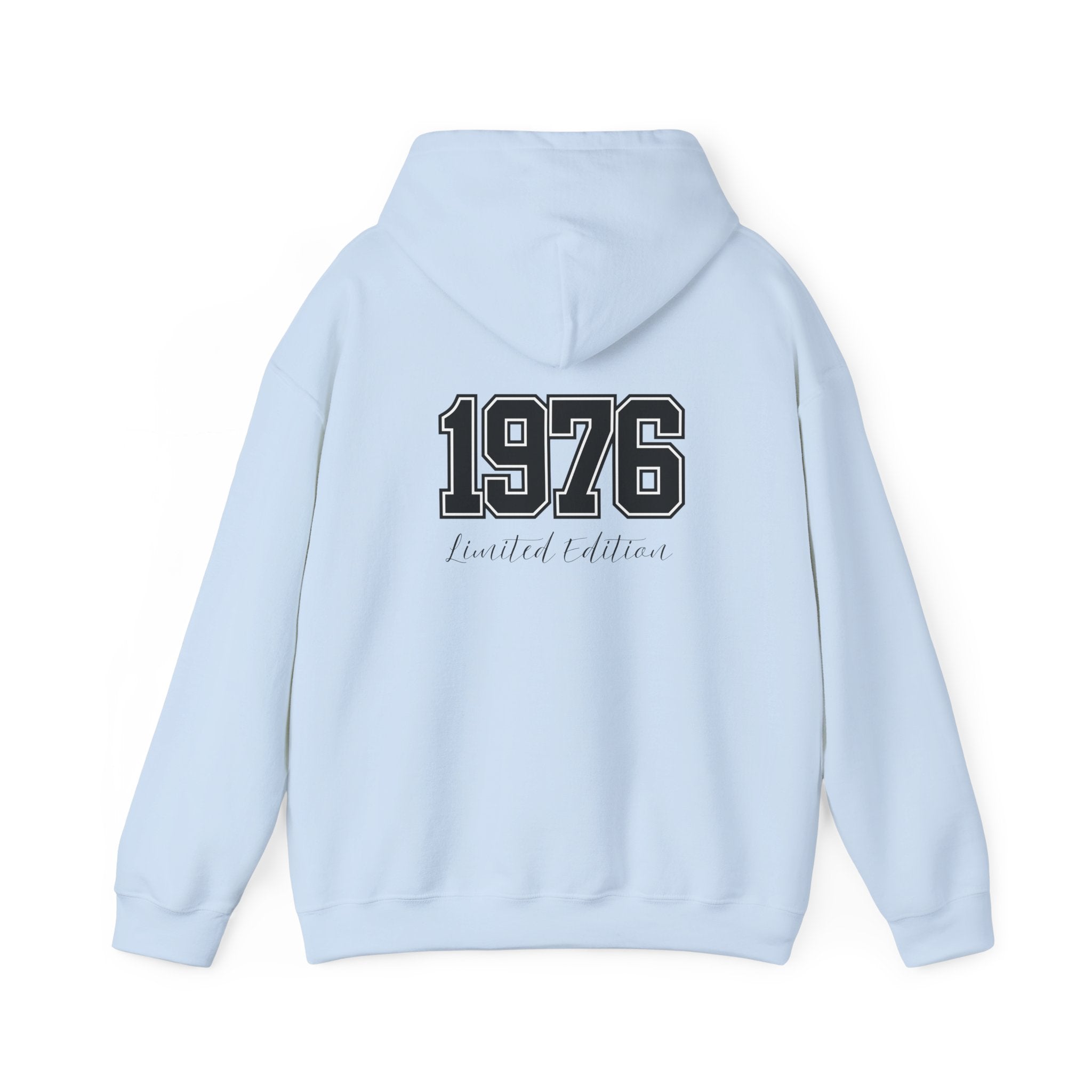 1976 Limited Edition Hoodie – Retro Varsity Number Hoodie with Front 5 Accent