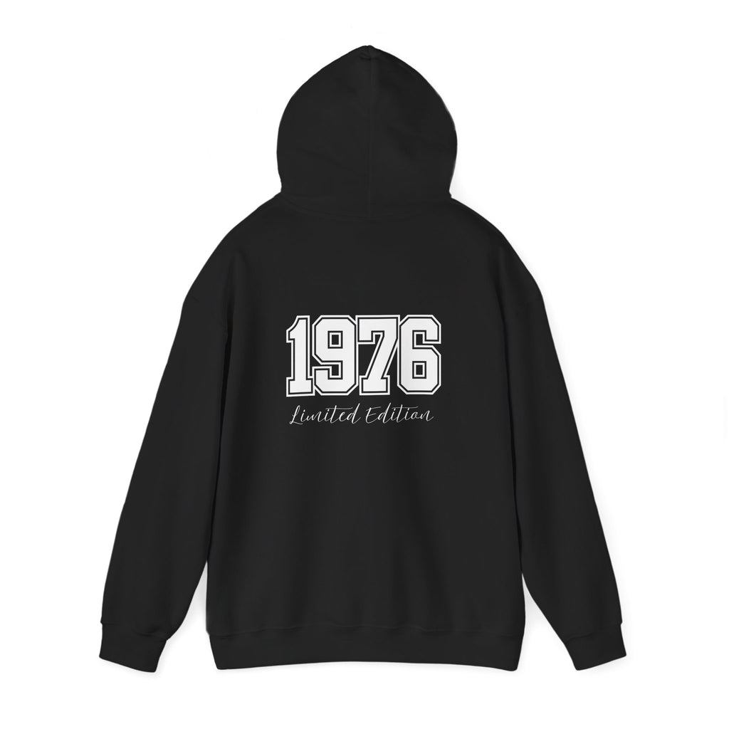 1976 Limited Edition Hoodie – Retro Varsity Number Hoodie with Front 5 Accent