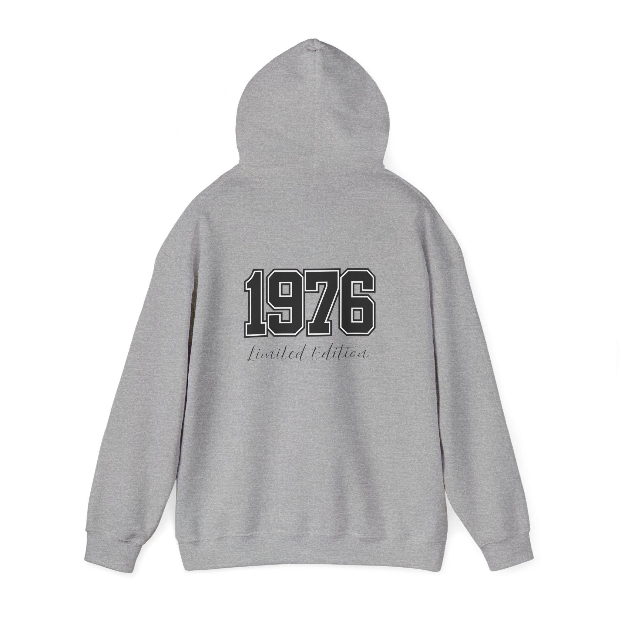 1976 Limited Edition Hoodie – Retro Varsity Number Hoodie with Front 5 Accent