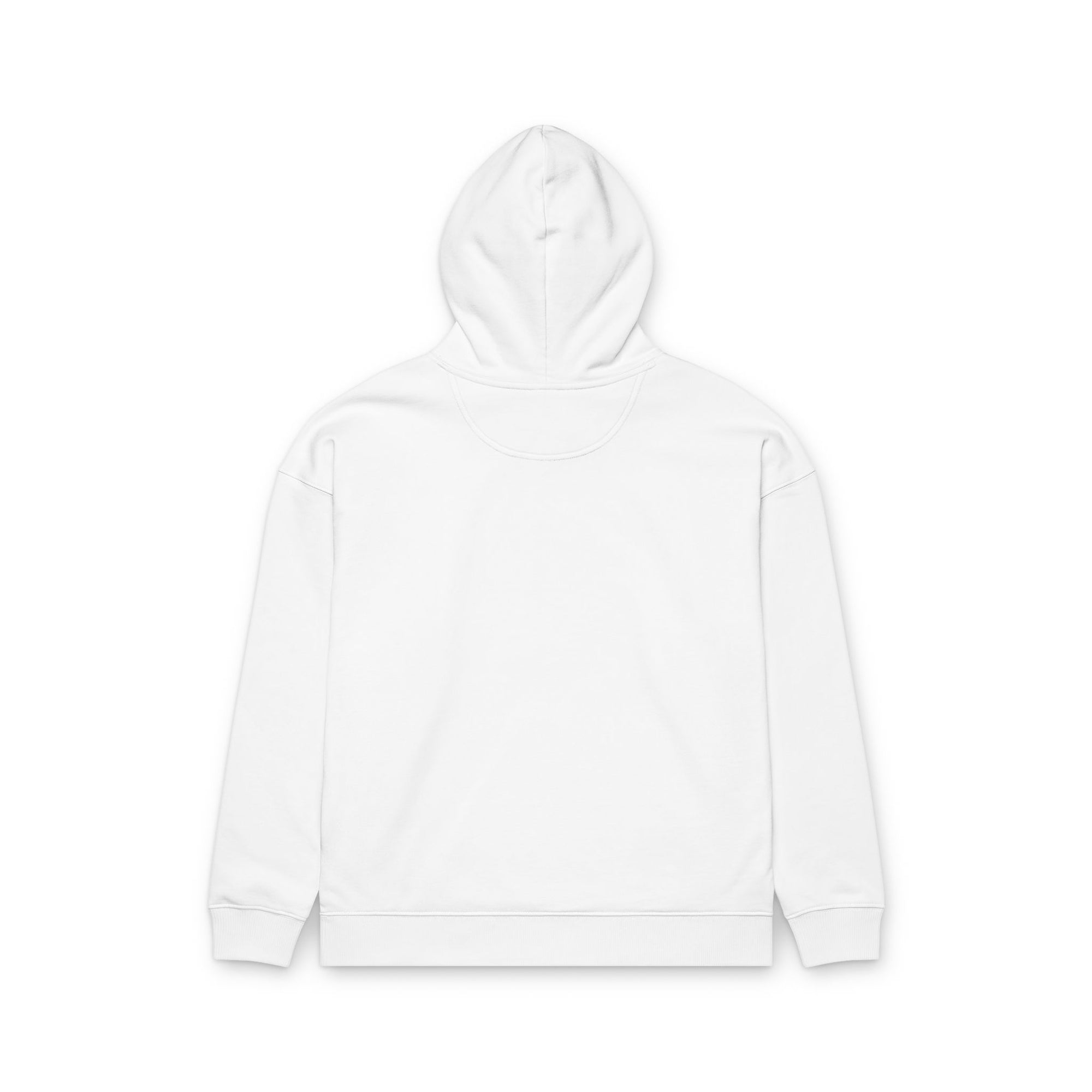 Relaxed Organic Hoodie — Minimal Wave Chest Print