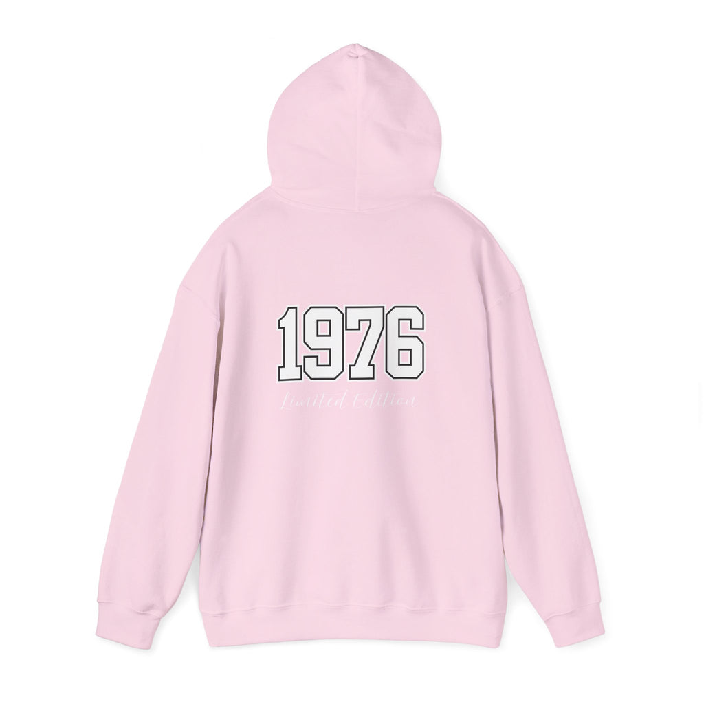 1976 Limited Edition Hoodie – Retro Varsity Number Hoodie with Front 5 Accent