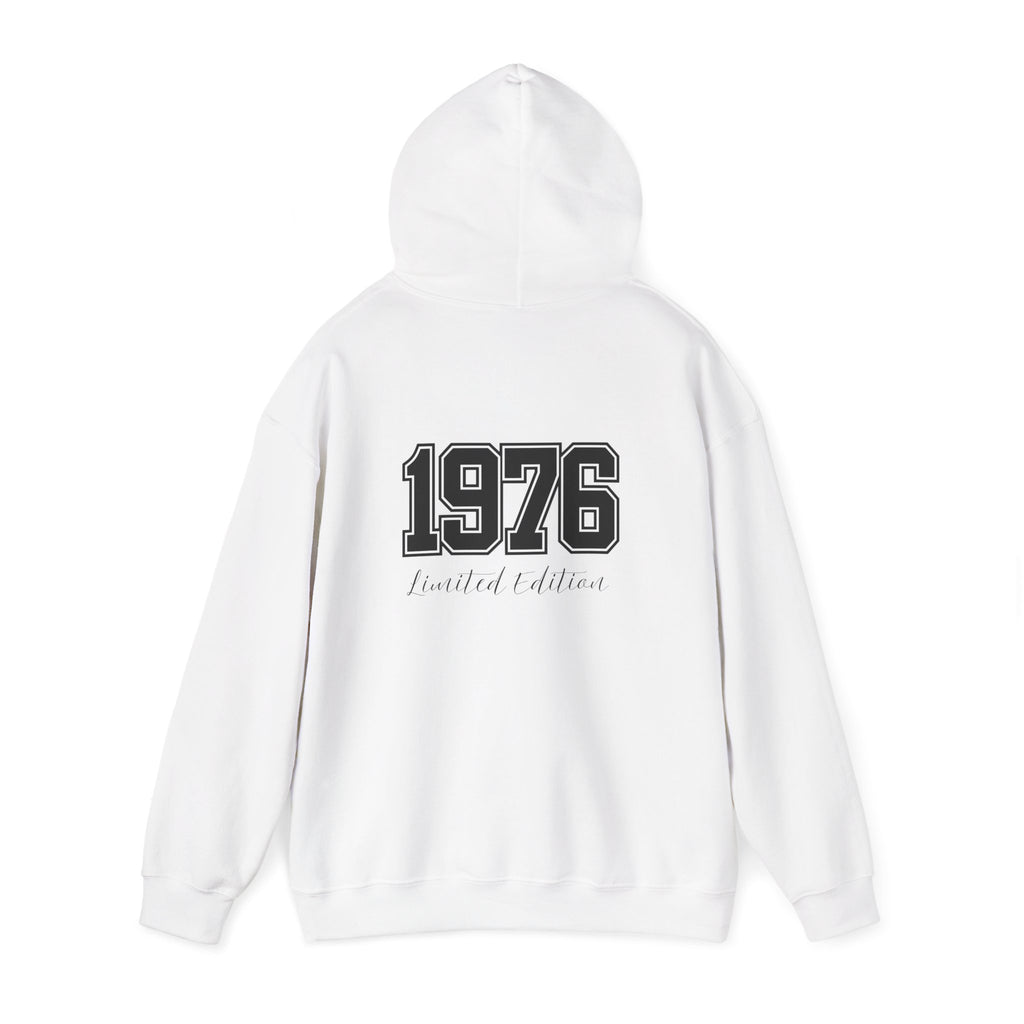 1976 Limited Edition Hoodie – Retro Varsity Number Hoodie with Front 5 Accent