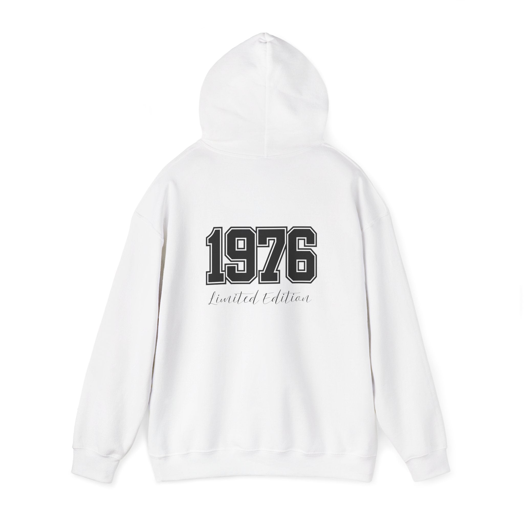 1976 Limited Edition Hoodie – Retro Varsity Number Hoodie with Front 5 Accent