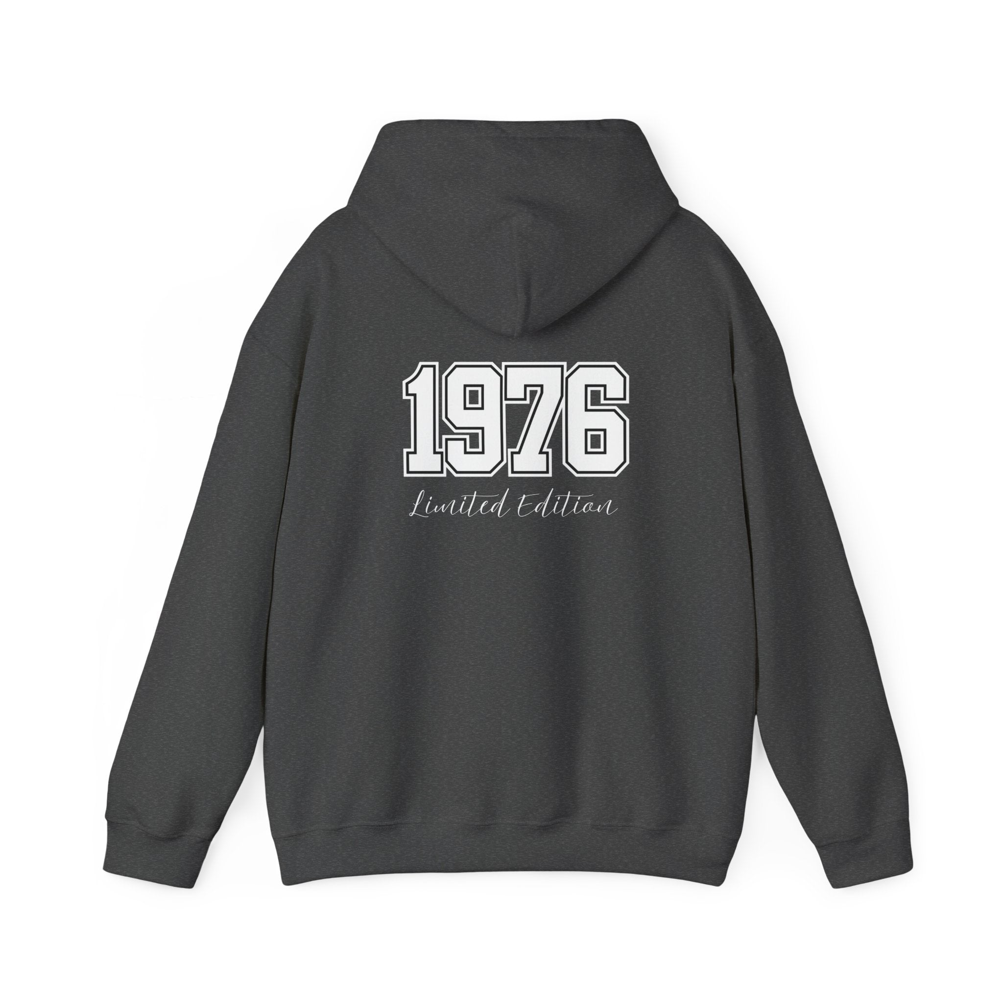 1976 Limited Edition Hoodie – Retro Varsity Number Hoodie with Front 5 Accent