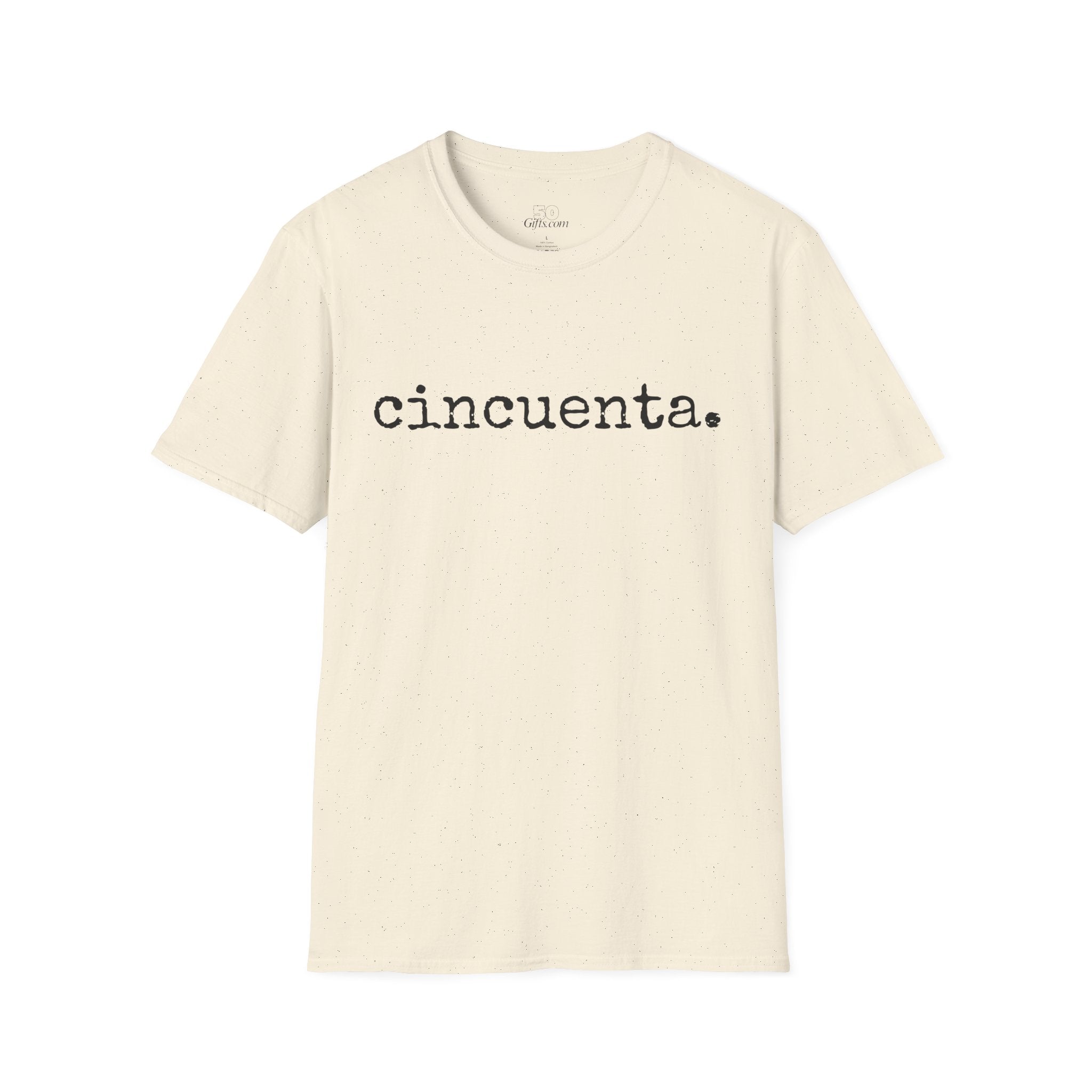 Cincuenta. Graphic Tee — Spanish Fifty Birthday Shirt