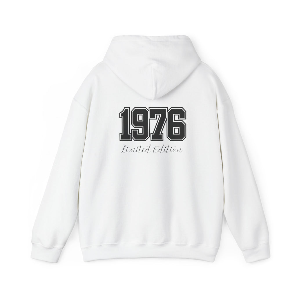 1976 Limited Edition Hoodie – Retro Varsity Number Hoodie with Front 5 Accent
