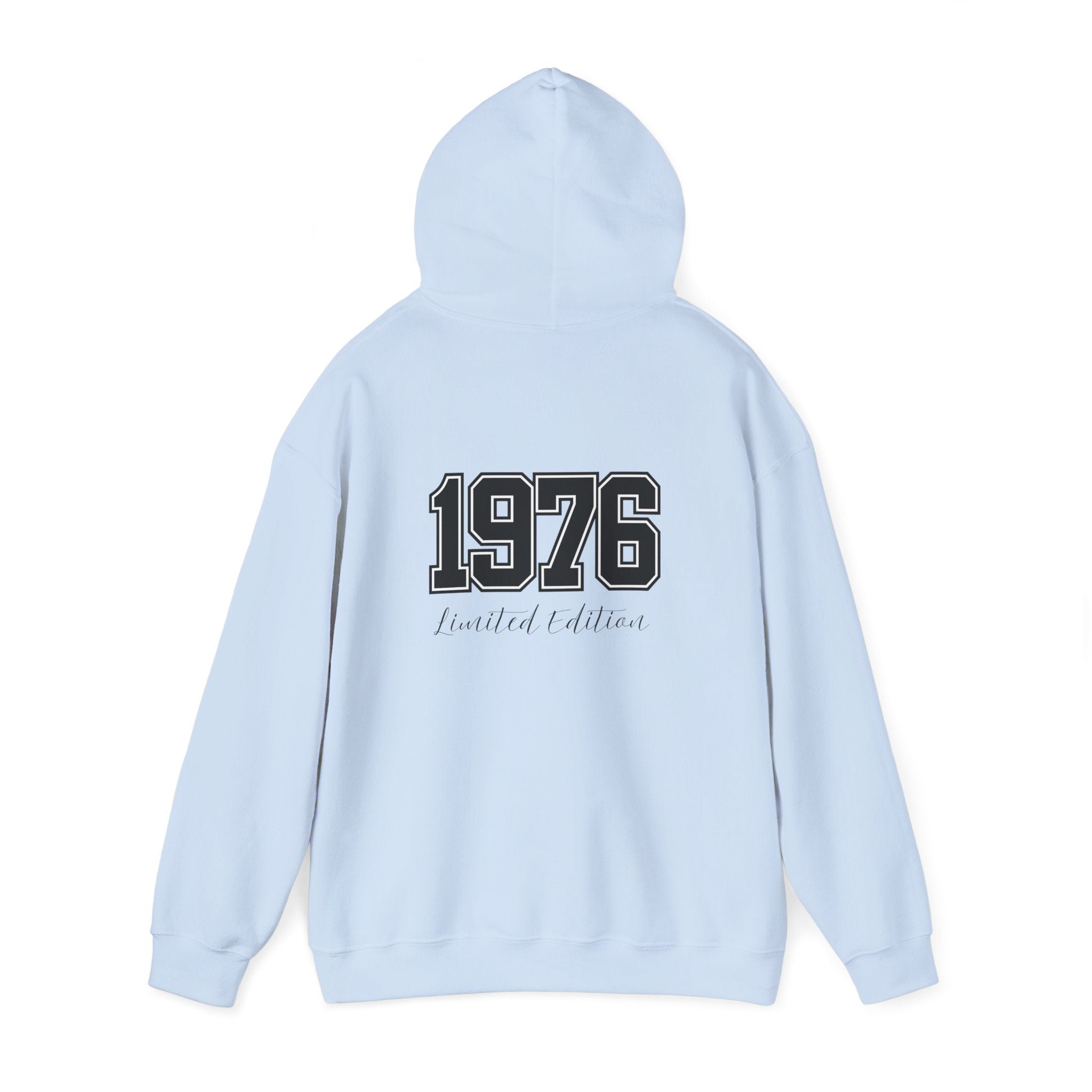 1976 Limited Edition Hoodie – Retro Varsity Number Hoodie with Front 5 Accent